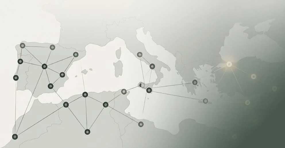 Map of outdoor locations across Morocco, Spain and Portugal